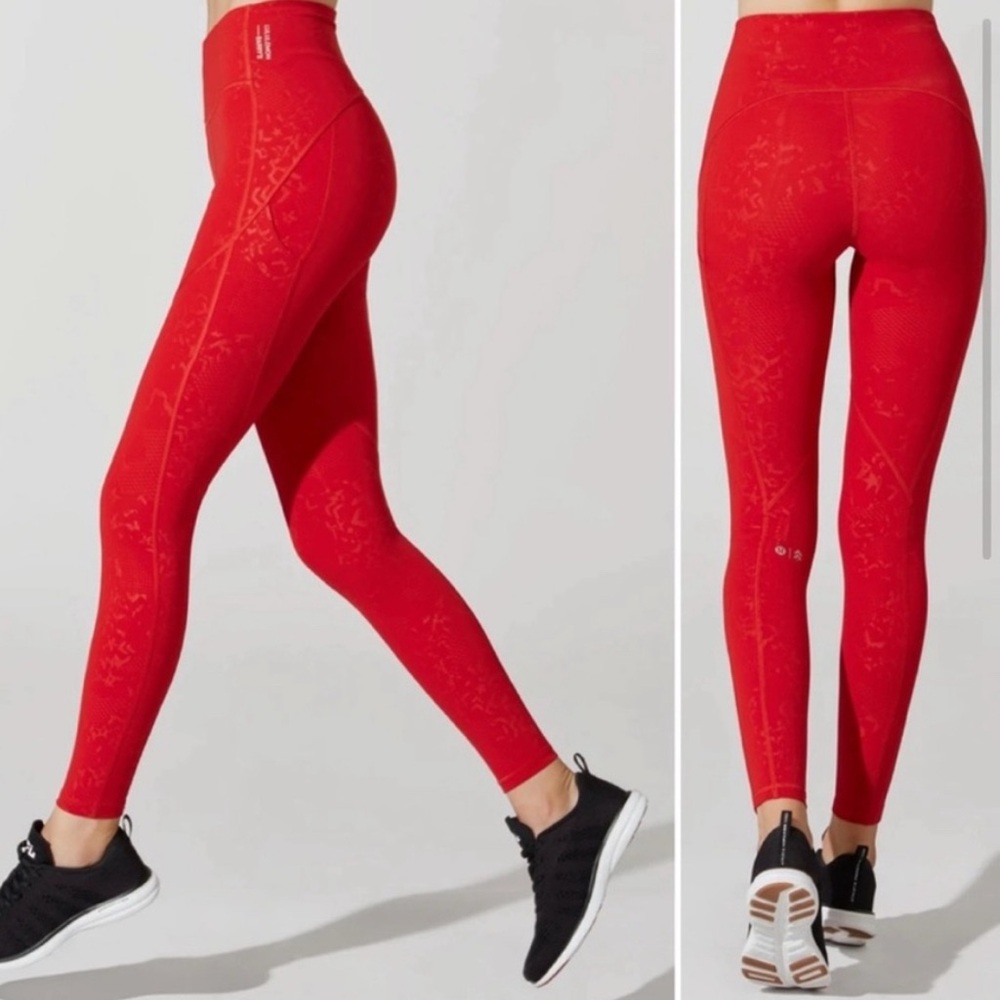 Lululemon Athletica Bold Red Leggings